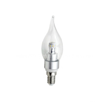 Nuevo C37 3W / 4W / 6W LED Bulbo de la vela de la llama 360deg